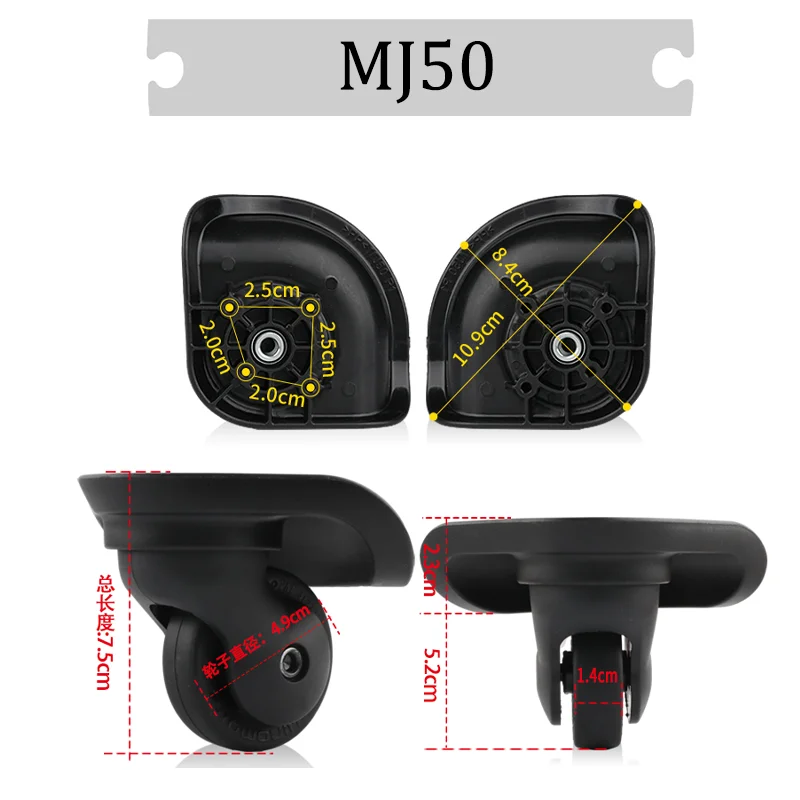 

For MUJI 360° Rotating Luggage Wheels – heat-resistant, Non-slip Luggage Wheels With Sharp Turning And Anti-tip Features