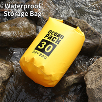 Waterproof Dry Bag 5L-20L Ocean Pack Lightweight Roll-top Seal for Camping Swimming Kayaking Beach Travel Gear Storage