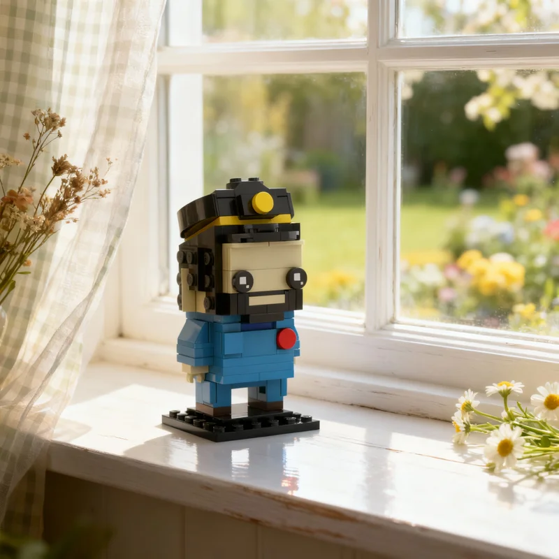 

141pcs MOC Captain Haddock Destination Brickheadz Model Building Blocks Creative DIY Gift Display Decor Assemble Premium Adult