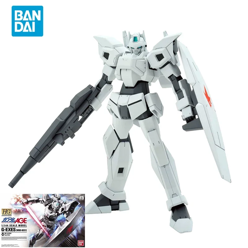 Bandai Original GUNDAM Anime Model HG 1/144 G-EXES WMS-GEX1 GUNDAM Action Figure Toys Collectible Model Gifts for Children