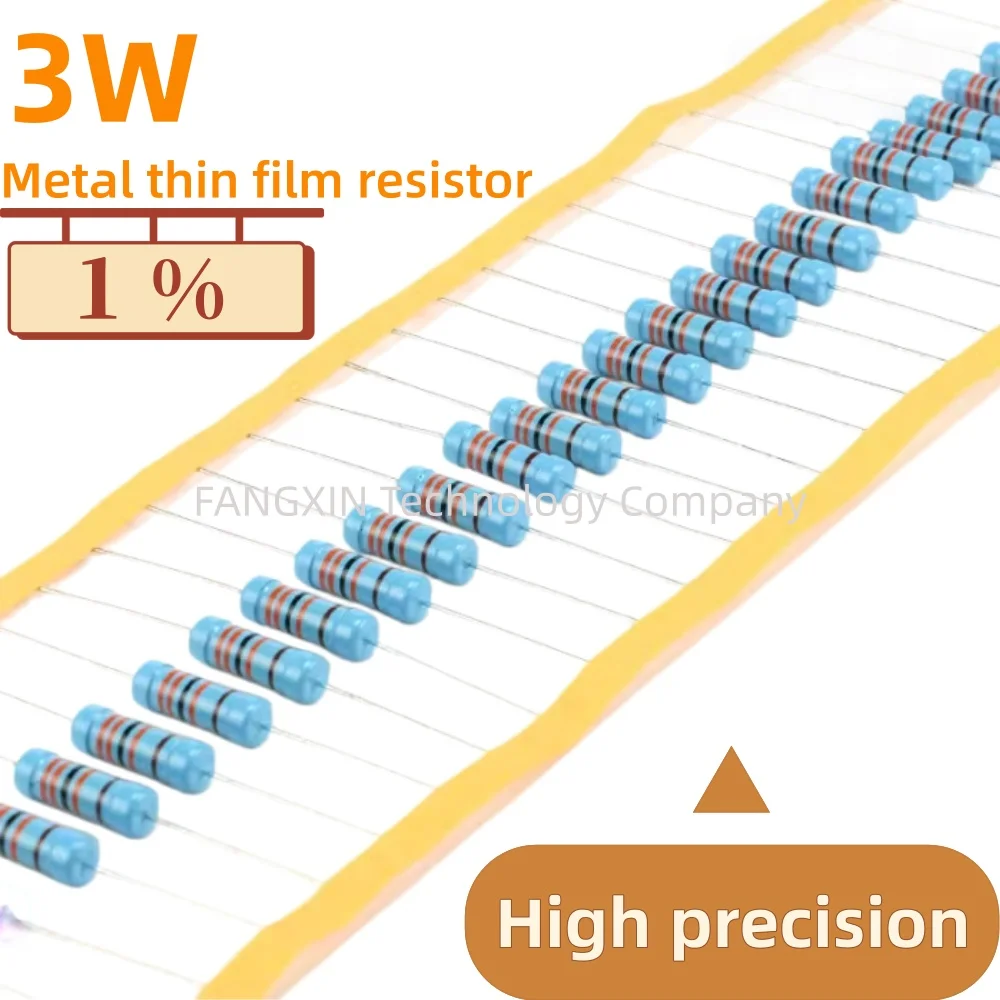 

10 шт., 3 Вт, металлопленочный резистор 1% 1R-2.2M 0.1 0.22 1 120 200 240 510 560 680 1K 3.3K 5.1K 5.6K 7.5K 10K 75K 330K 430K 1M Ом