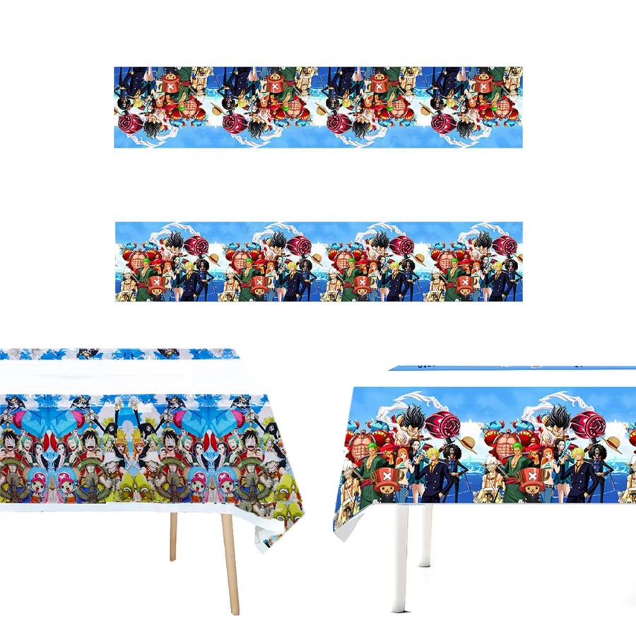 One Piece Geburtstagsparty-Dekorationen, Einweggeschirr, Tischdecke, Partyzubehör, Hochzeitszubehör, Belohnungspreise für Lehrer