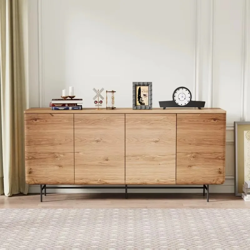 

Modern sideboard, high gloss wooden sideboard, luxury sideboard, wooden chest of drawers, 4 doors filing cabinet