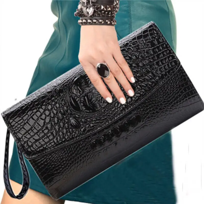 

New Versatile Evening Bag Fashionable Handheld Bag Women Handheld Bag Large Capacity Crocodile Pattern Crossbody Bags