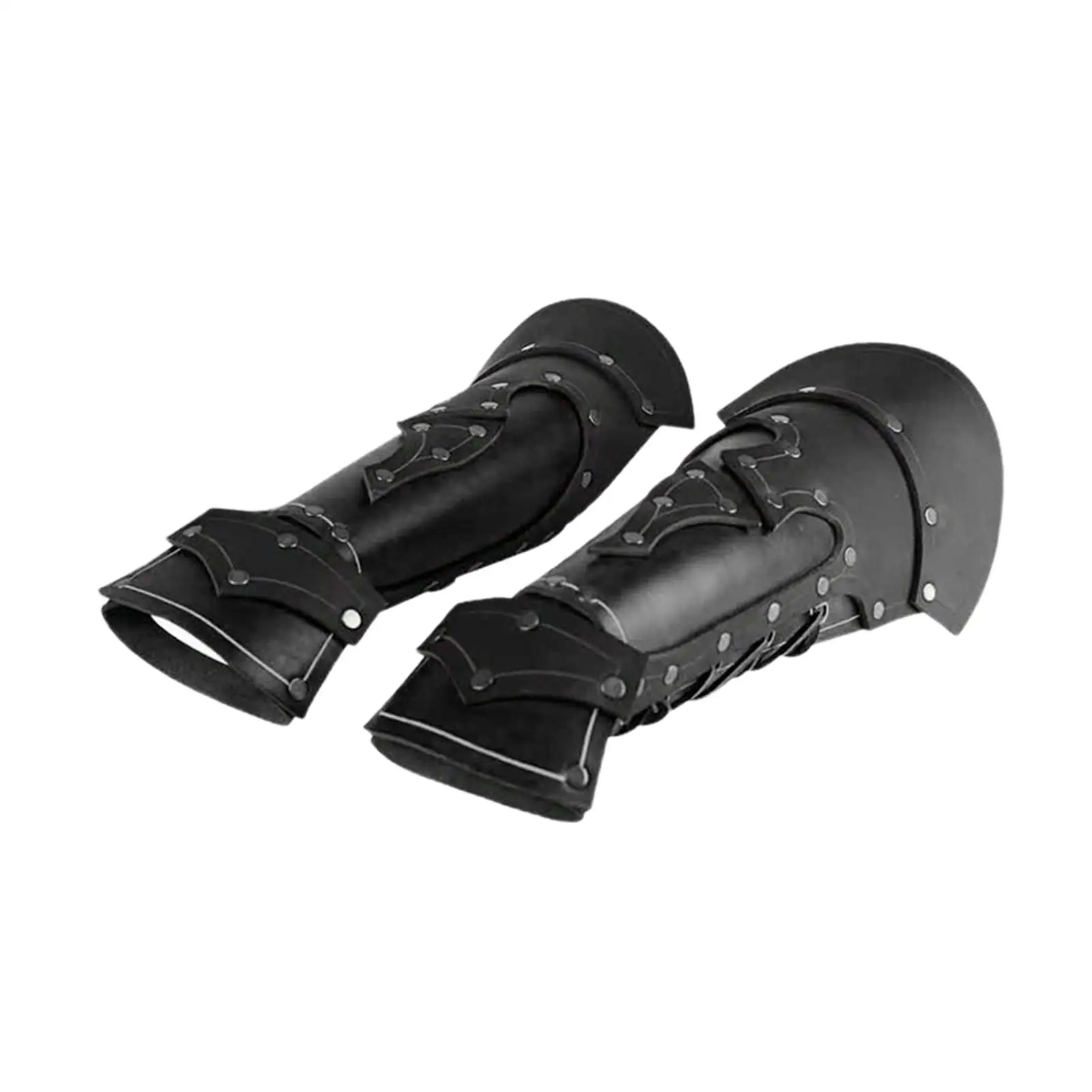 Medieval Arm Cuff Wide Bracer Wrist Guard for Men Women Steampunk Cosplay Halloween Party Knight Armor Gauntlet Adjustable Strap