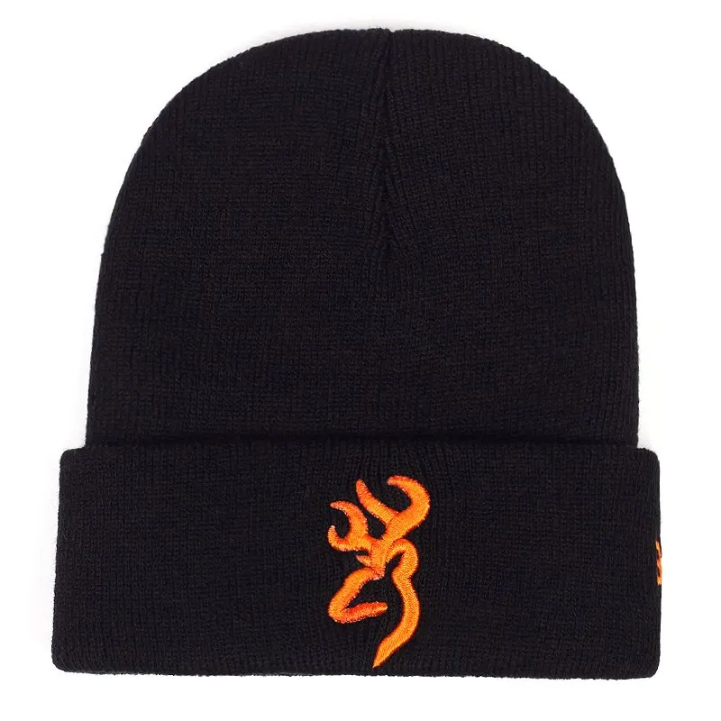 Unisex Personality Embroidery Beanies Autumn Winter Warm Hat Hip Caps for Women Men