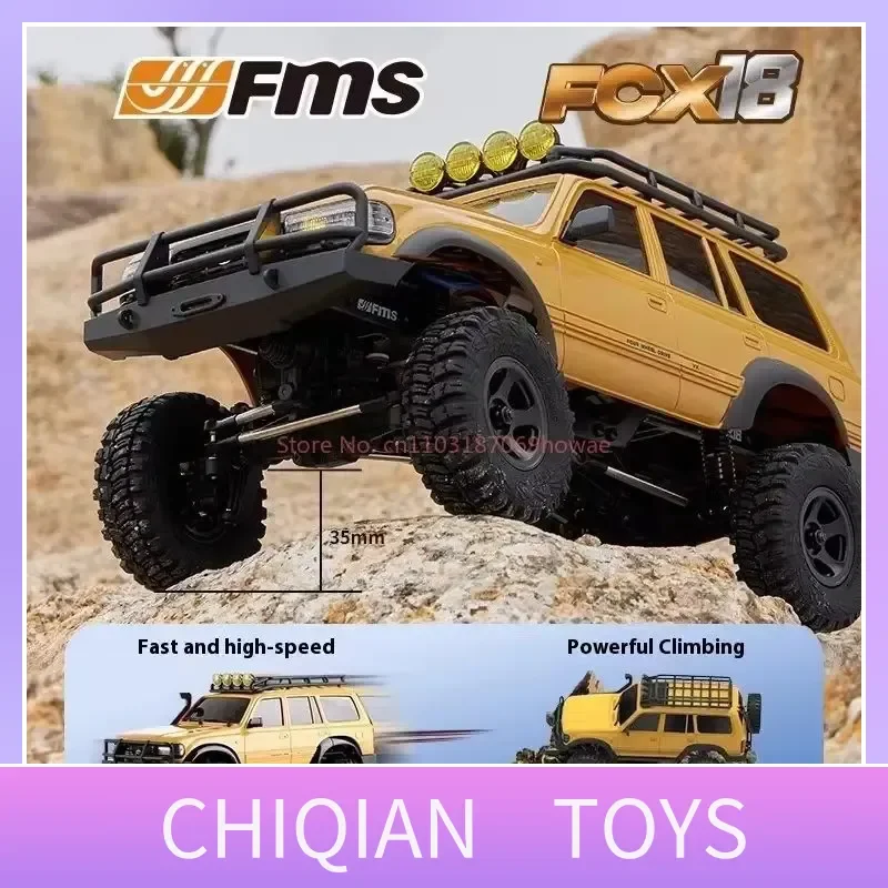 

FMS FCX18 LC80 1/18 Scale Electric Off-Road RC Crawling Car Realistic Simulation Remote Control Vehicle Model Toy