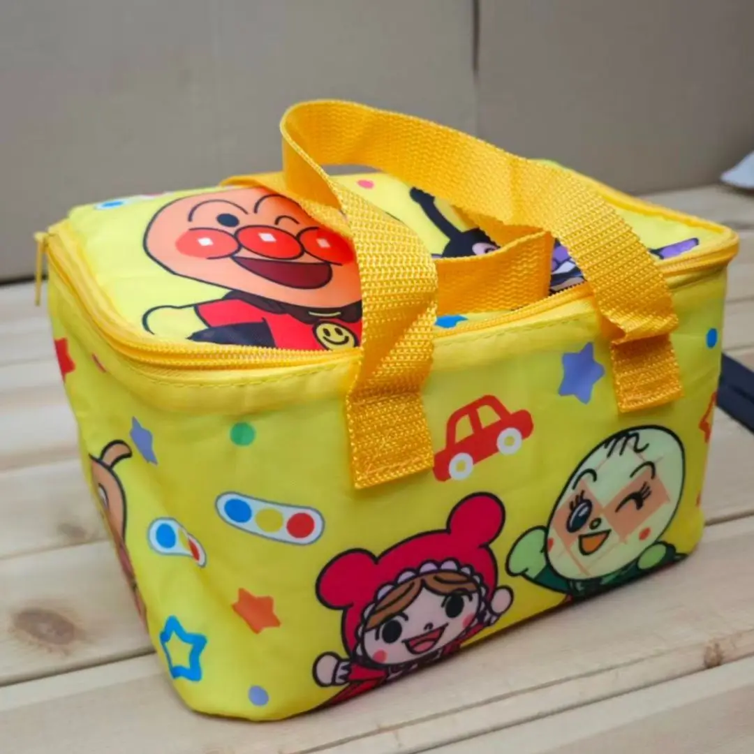 Anpanman Insulated Lunch Box Bag Student Waterproof High-Capacity Lunch Bag Storage Bag Shopping Bag Lovely Gift view 3