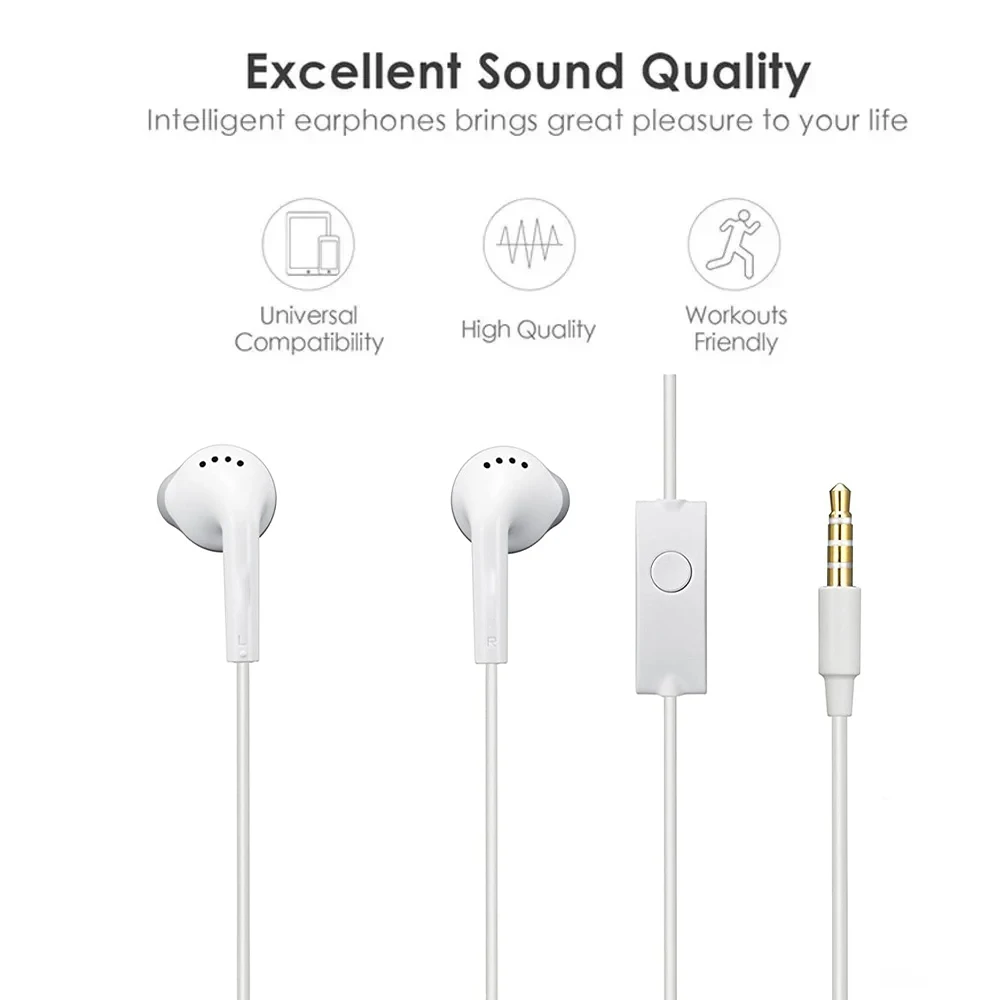 Für Samsung Galaxy A15 A05s A51 A32 A50 A52 A23 A71 A03 A21s S10 Tab A9 Plus EHS61 3,5mm Wired Kopfhörer In-Ear Ohrhörer Kopfhörer – Detail 2