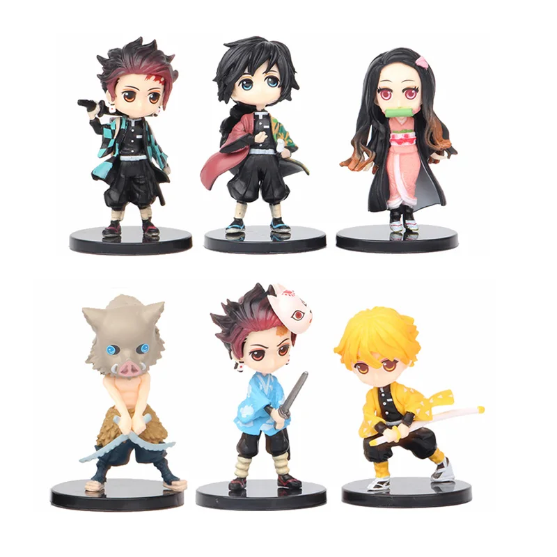 Anime Demon Slayer Figure Kimetsu No Yaiba Toy Figure Q Posket Kamado Tanjirou Kamado Nezuko PVC Model Toys view 6