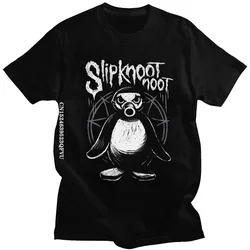 Camisetas De Noot Pingu para hombre, ropa de calle de algodón, divertida, con dibujos animados de pingüino Meme, informal, novedad