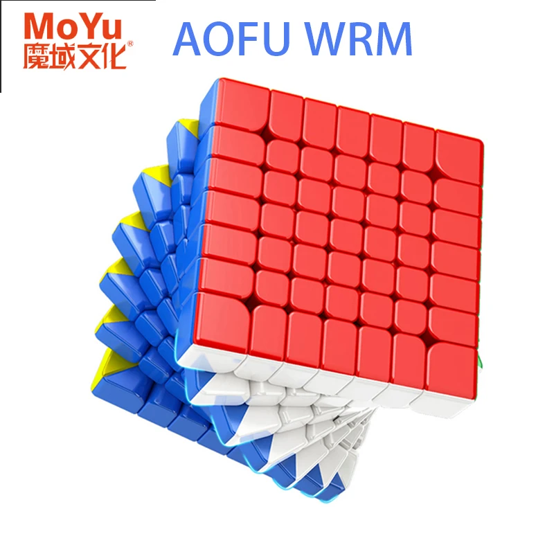 MOYU AoFu WRM 7X7 Cubo Magico Magnetico di Velocità Senza Adesivo Professionale Agitarsi Giocattoli Moyu Aofu 7x7 WR M Cubo Magico