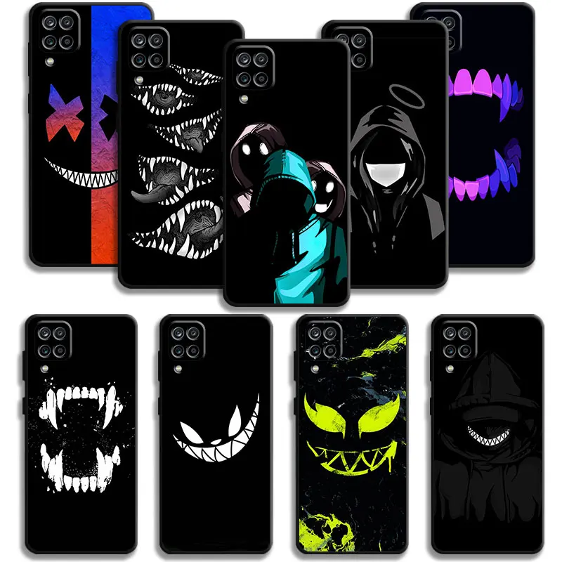 Phone Shell For Samsung Galaxy A70 A70s A50 A30s A04s A20s A20e A02 A02s A03 A42 M52 M31 M04 Case Terror Demon Smile Teeth