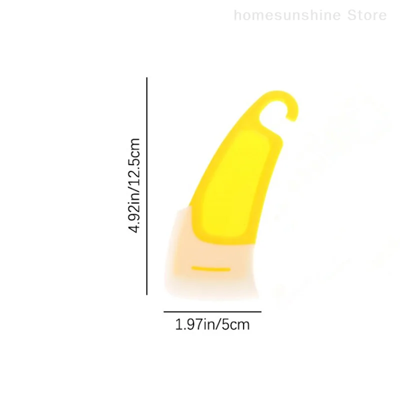 Kitchen Cleaning Scraper With Hanging Hole Portable Scraping Knife For Oil Stain Cleaner Rabbler Soft Silicone Head Drawknife