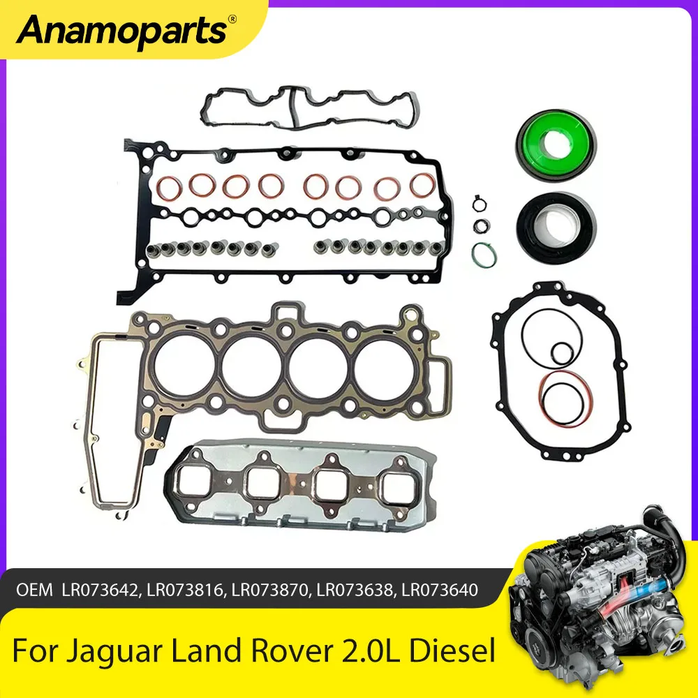 

Engine Parts Full Head Gasket Set Fit 2.0 L T Diesel For Jaguar XF Land Rover Range Discovery L462 L550 2.0L 204DTD 204DTA AJ200