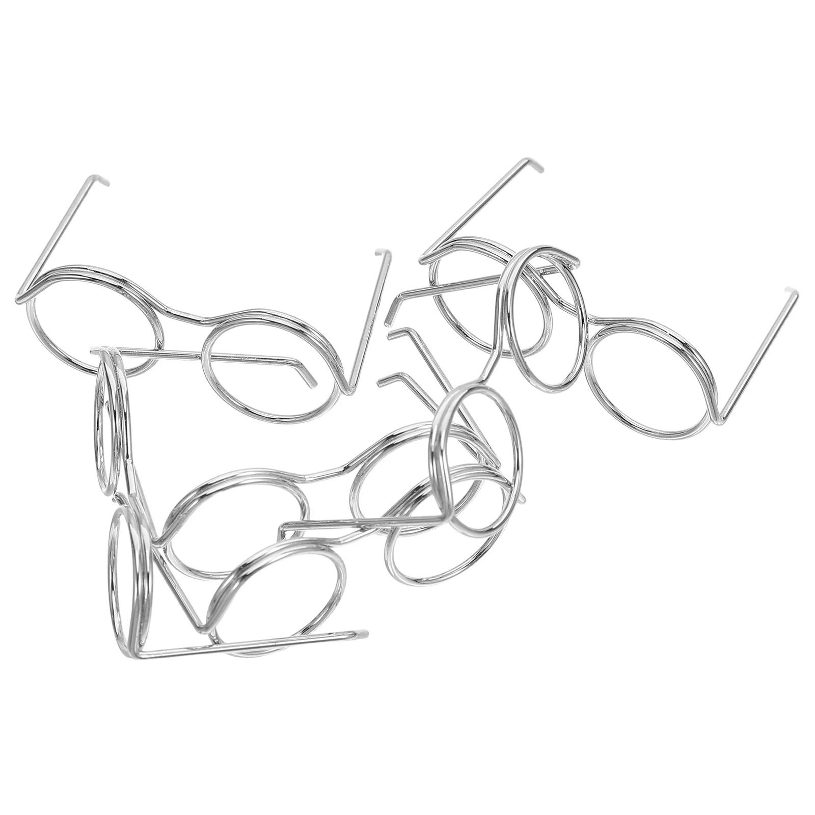 

50 шт. миниатюрные очки, крошечные беспроводные оправы, идеально подходят для украшения кукольного домика, принадлежности для рукоделия, креативный реквизит для фотосессии