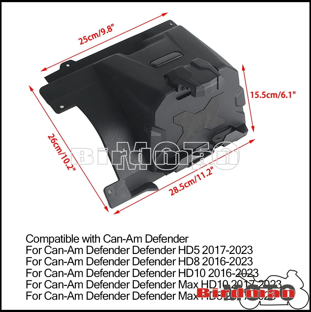 ATV UTV Electronic Tablet Device Holder Bracket GPS Storage Box For Can-Am Defender HD10 HD8 HD5 Max HD8 HD10 16-2022 2020 2021