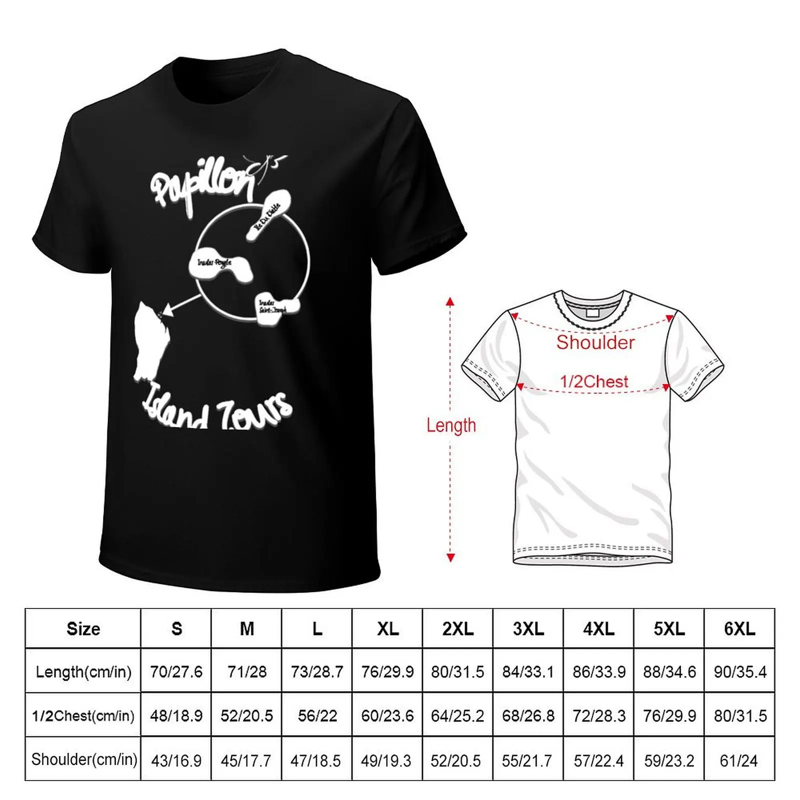 Papillon Island T-Shirt cotton t shirt man T-Shirt