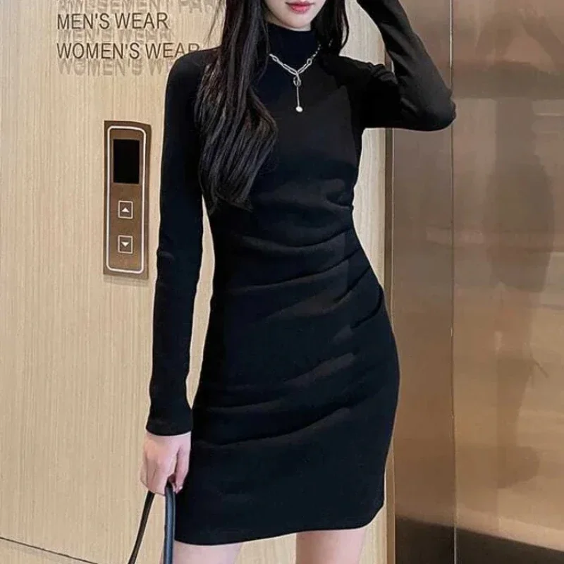 Extreme Mini Bodycon Short Woman Knitted Dress Long Sleeve Crochet Dresses for Women Hot Elegant and Pretty Curvy New In Thic X