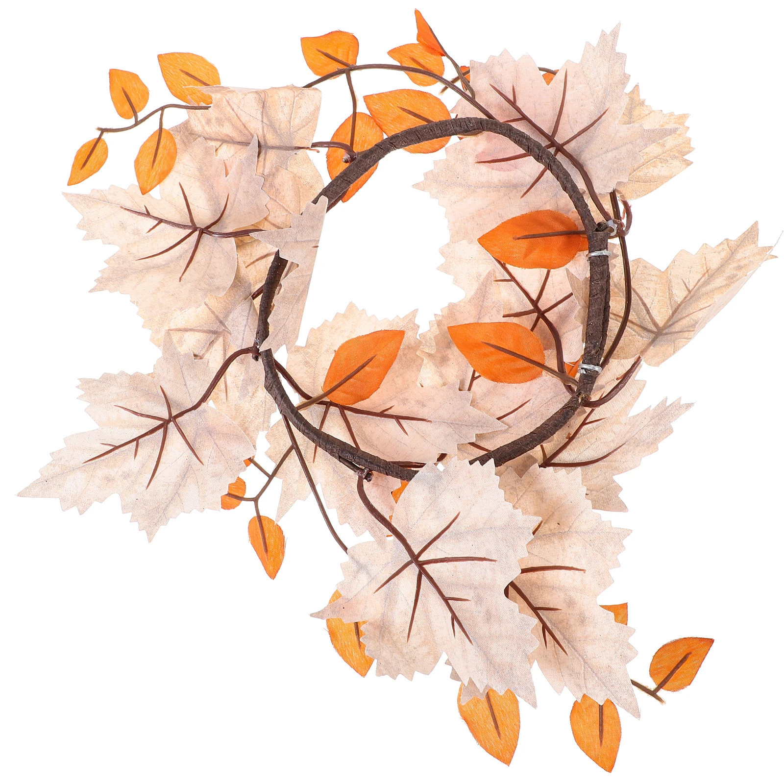 

Wreaths Simulated Maple Leaf Decoration Artificial Fall Candles Foam Table Party