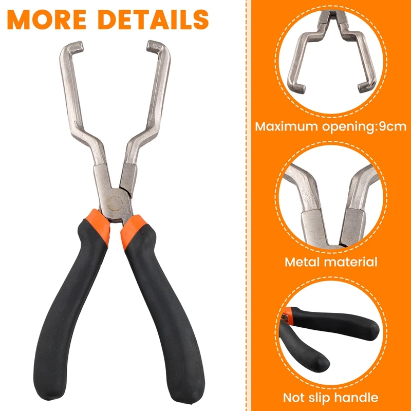 ABHU профессиональные плоскогубцы для соединения бензиновых трубок, суппорт для фильтра, разъем для масляных трубок, плоскогубцы для быстрого удаления, инструмент для ремонта зажима
