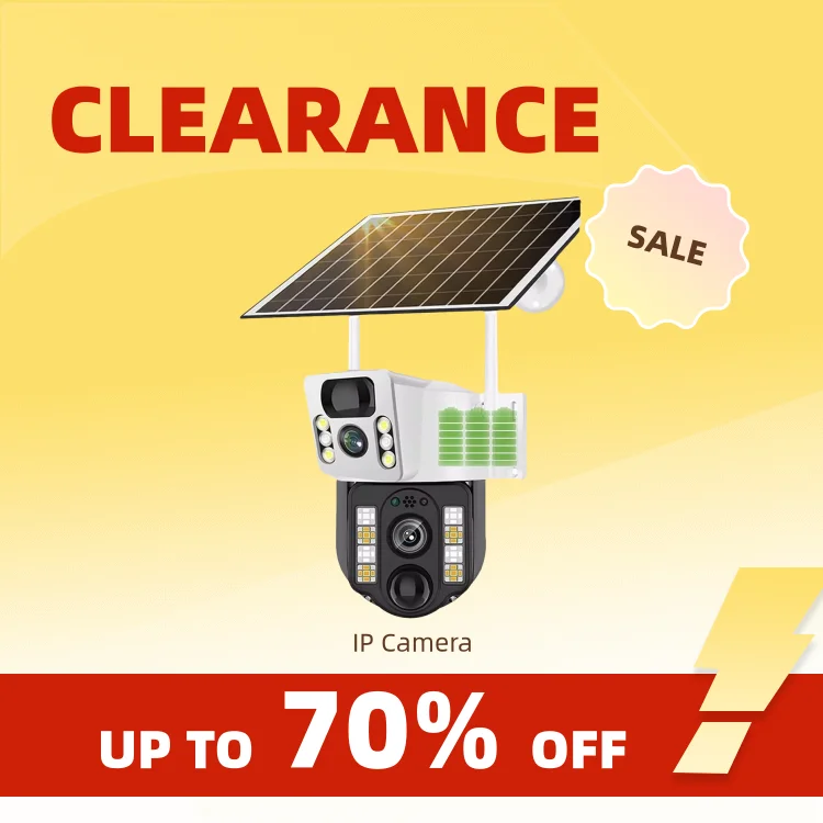 Clearance_8MP Solar Camera 4K HD IP CCTV Cameras Wireless Smart Home Security Protection 4G SIM Card WIFI Solar Video Surveillan