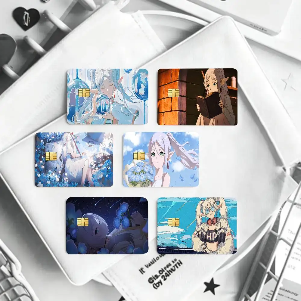 Frieren Animation Frieren Beyond Journeys End Art Print Credit Card Skin Waterproof PVC Bank Card Decal