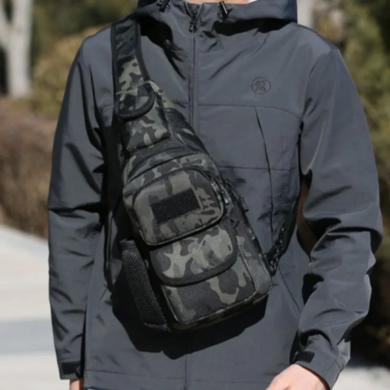 

Тактическая нагрудная сумка с USB-портом Molle Fanny Pack для охоты и альпинизма на открытом воздухе