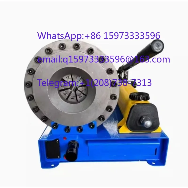 Small Manual Hydraulic Oil Pipe Tube Explosion Stack and Water Brake Extruding Machine Crimping Tool for Fluid Line Assembly