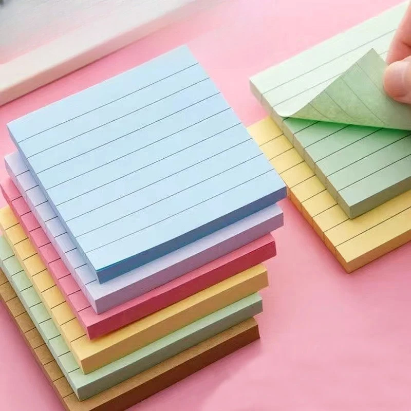 

Colored Horizontal Line Sticky Notes Students Multifunctional Removable Note Paper Office Notes Memos Message Sticker Stationery