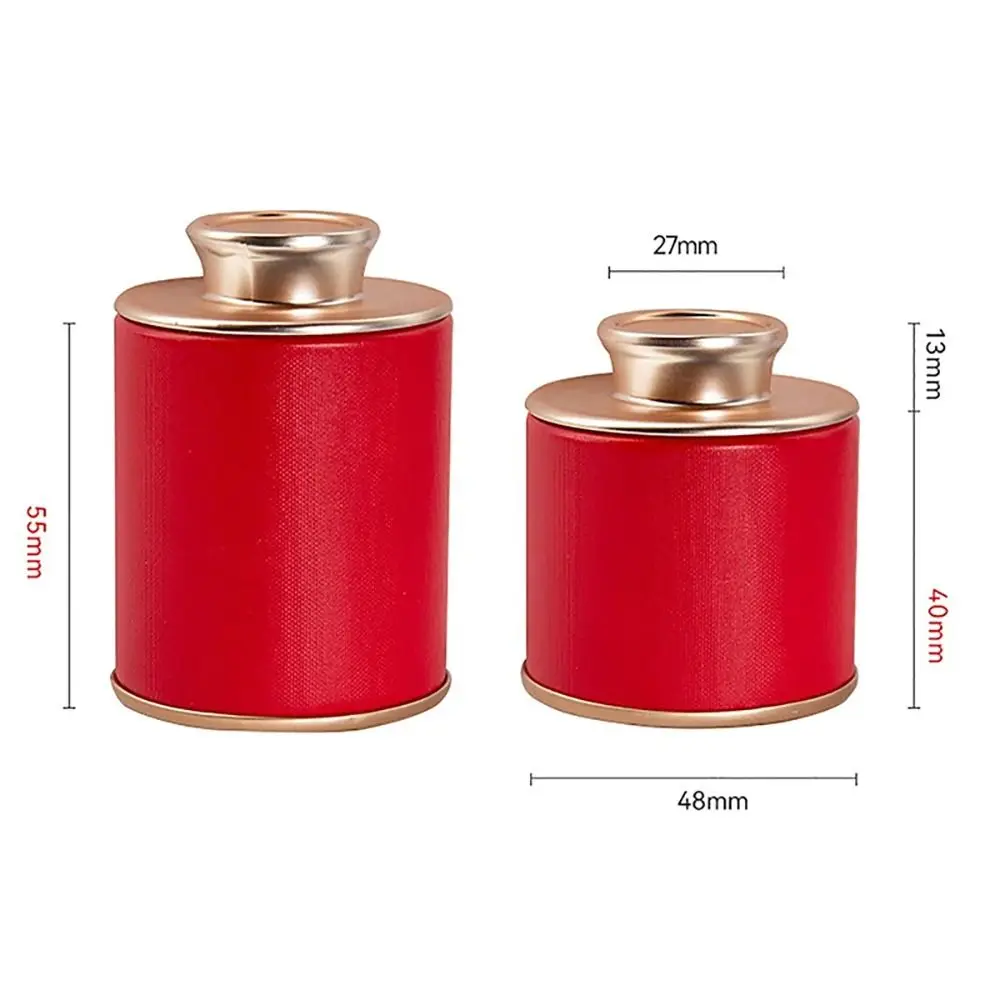 1Pcs Household Small Tea Tin Mini Empty Travel Tan Storage Can Solid Packaging Box Sealed Jar Green Black Tea