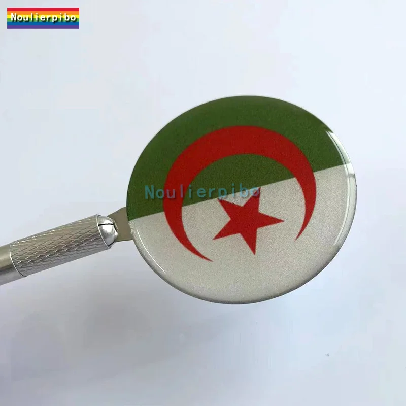 3D Stereo Gel Algeria Air Force Flag Map Dome Flexible Car Sticker Car Bumper Trunk Mirror Headlight Cover Vinyl Sticker