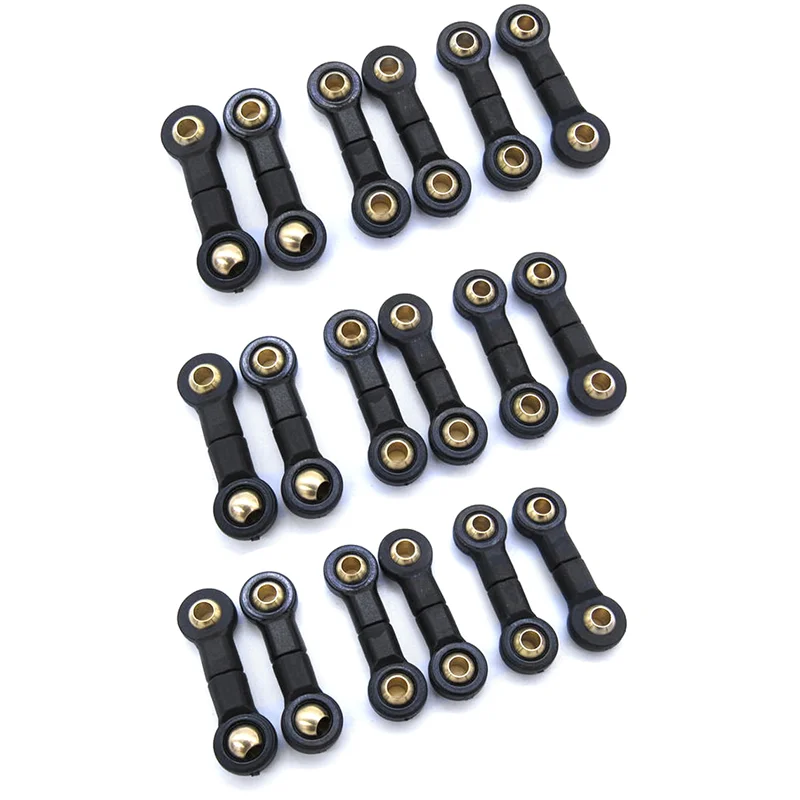 ABUM-18Pcs 커넥터 링크 로드 Wpl B16 B36 Rc 자동차 리어 액슬 시소 볼 헤드 로드 업그레이드 부품