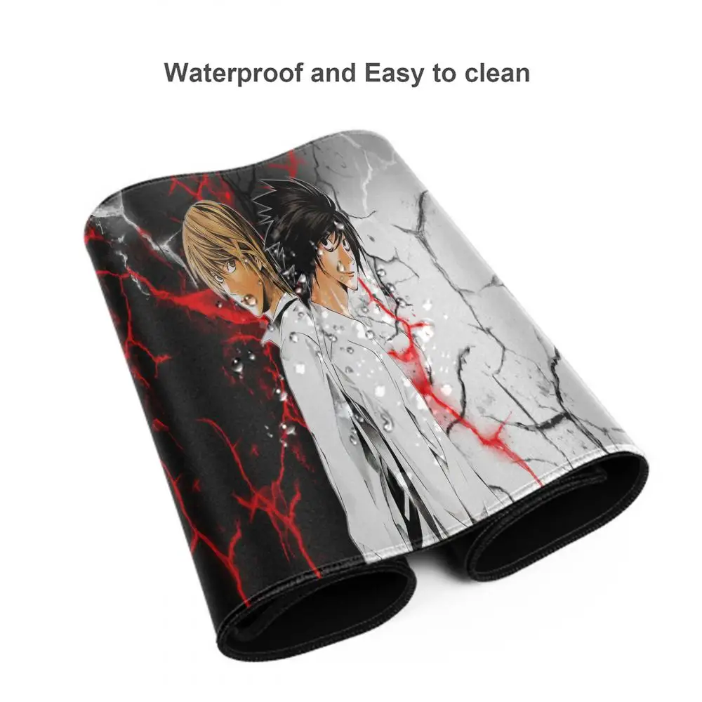 Death Note XL 700X300 Anime Mousepad HD Printing Computer Gamers Locking Lock Edge Mouse Pad XXL 900x400mm Keyboard PC Desk Pad