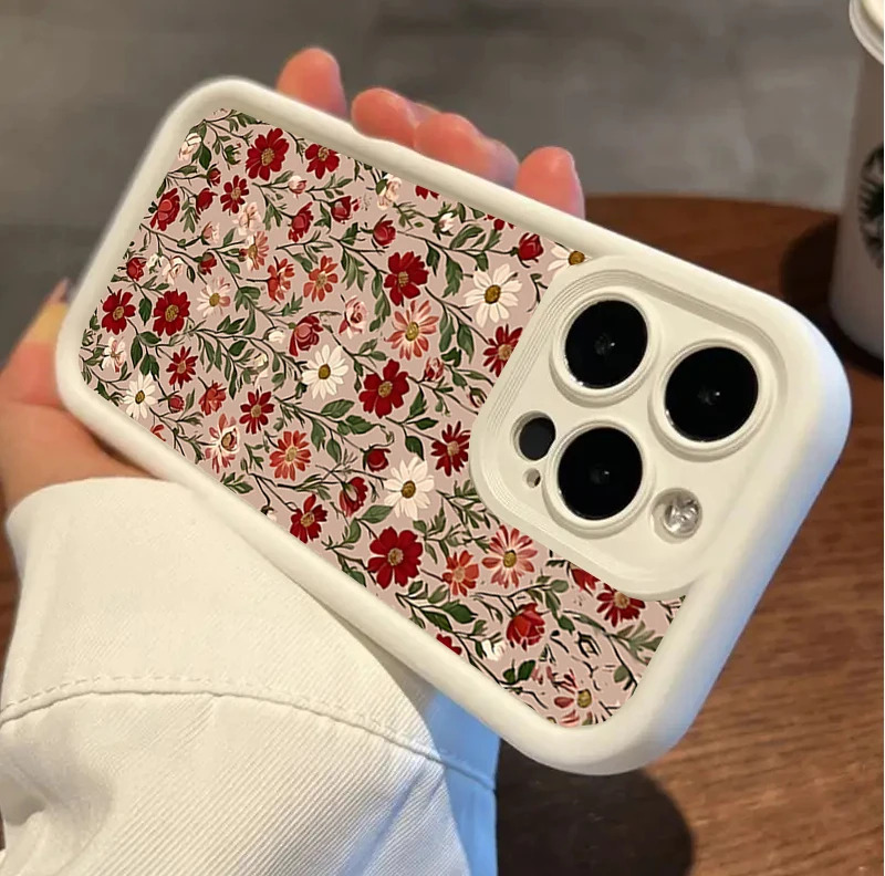 حافظة ريترو على شكل زهرة لهاتف OPPO Realme C75 C71 C67 C63 C61 نوت 50 60 C55 C65 15 14 13 12 Pro Max Plus 11 C35 غلاف الهاتف