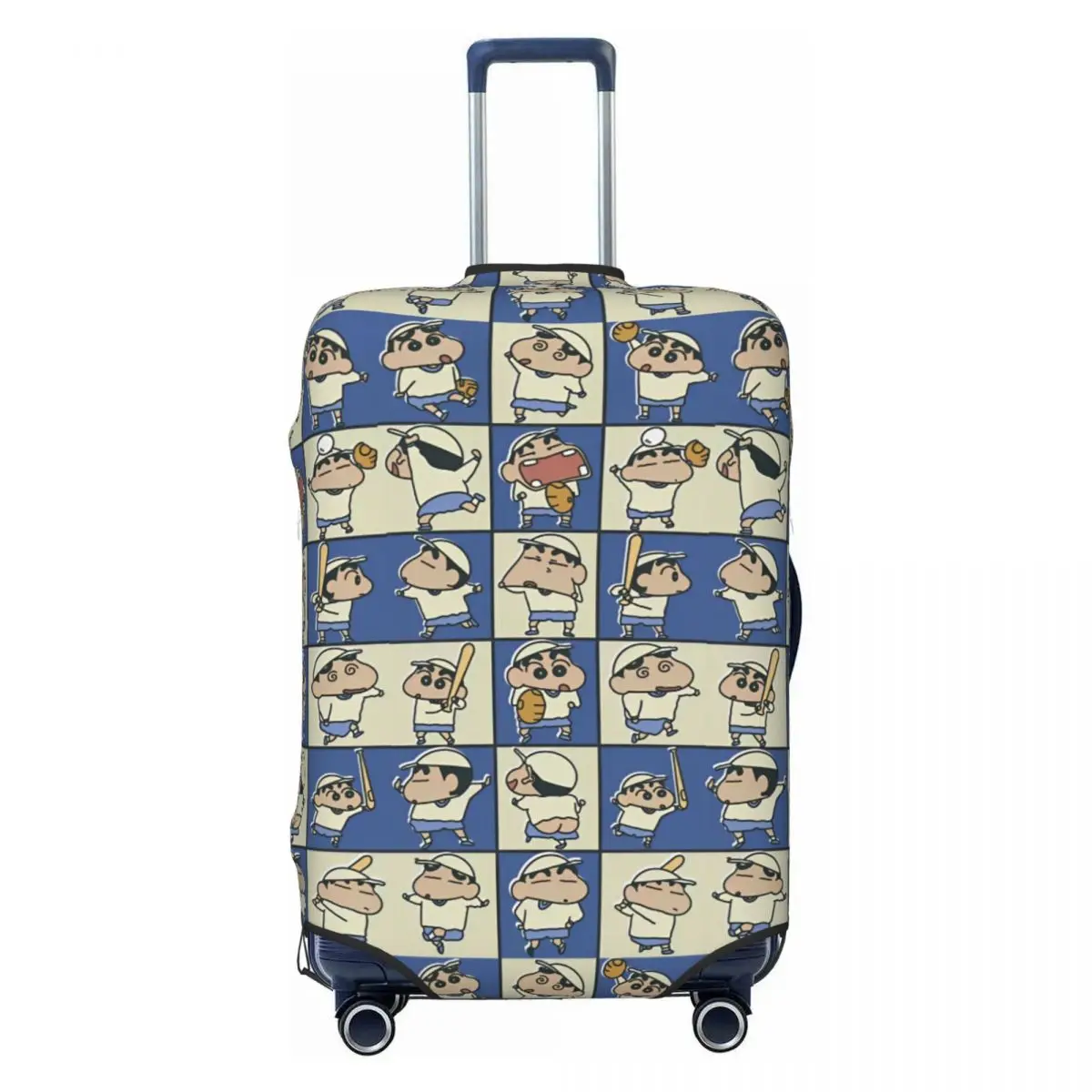 Cute Crayon Shin-Chan Anime Doodle Suitcase Cover Vacation Useful Luggage Supplies Business Protection