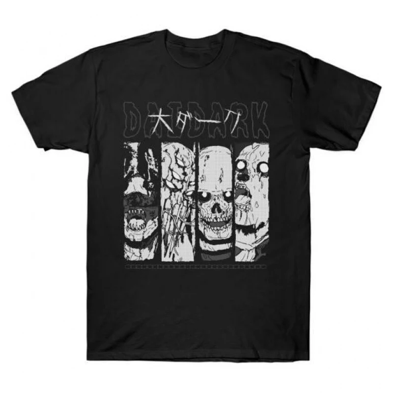 DAI - DARK HEROES Manga Dorohedoro Gift T shirt for Anime lover Kaiman Graphic tee Short sleeve Y2k Clothes All size Tops