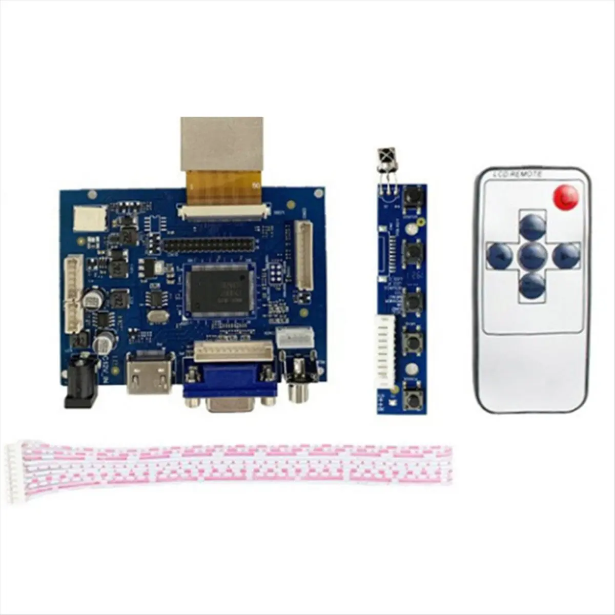 7 Inch 50pin HD 1024x600 LCD Display -Compatible Driver Board DIY Chassis Display Kit for