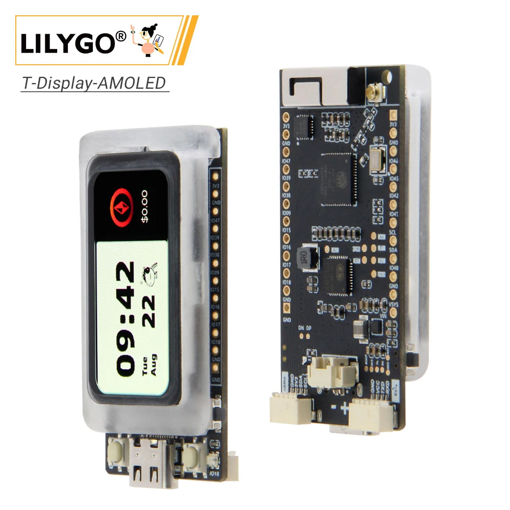 TTGO T-Display-AMOLED-Lite ESP32-S3R8 OLED Module ESP32 Development Board