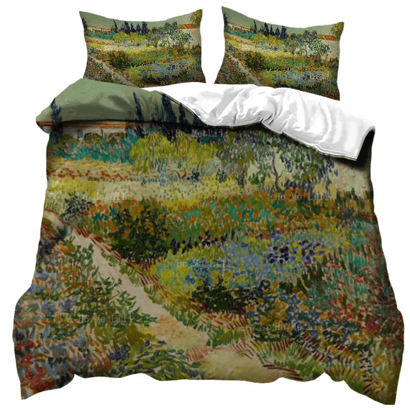 Van Gogh Enjoyed The Vivid Colors Of The Provence Landscape In The Gardens Of Arles Duvet By Ho Me Lili Bedding Set