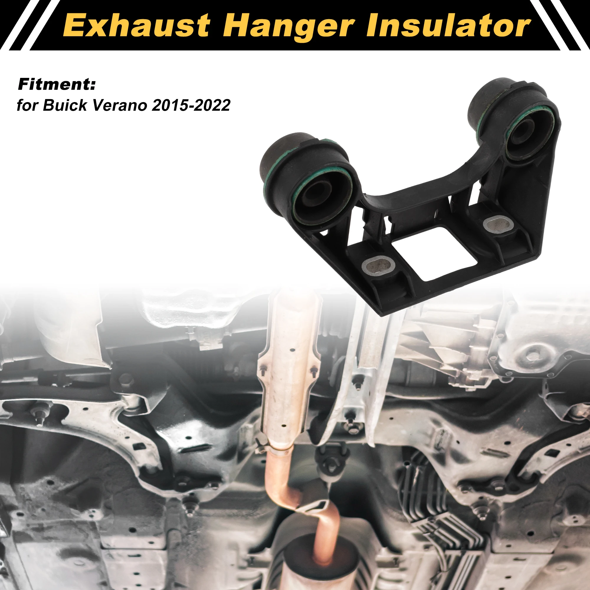 UXCELL Muffler Exhaust Hanger for Buick Verano 2015-2022 39107025 Metal Black 1 pcs