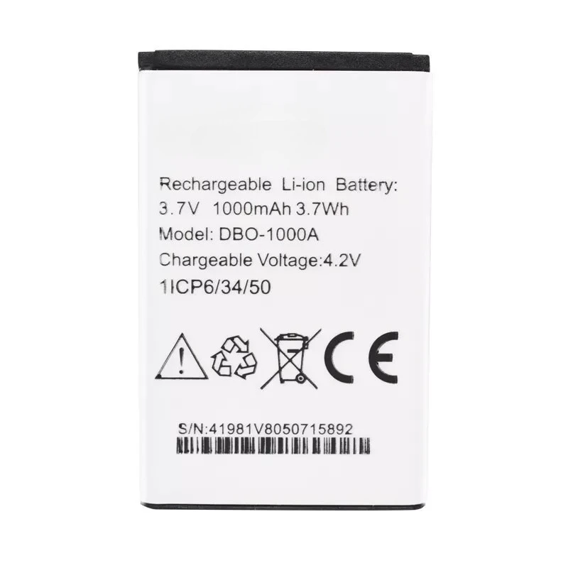 بطارية بديلة جديدة عالية الجودة 3.7 فولت 1000 مللي أمبير في الساعة DBO-1000A لـ DORO 1372 / 2404 / 1370 #2