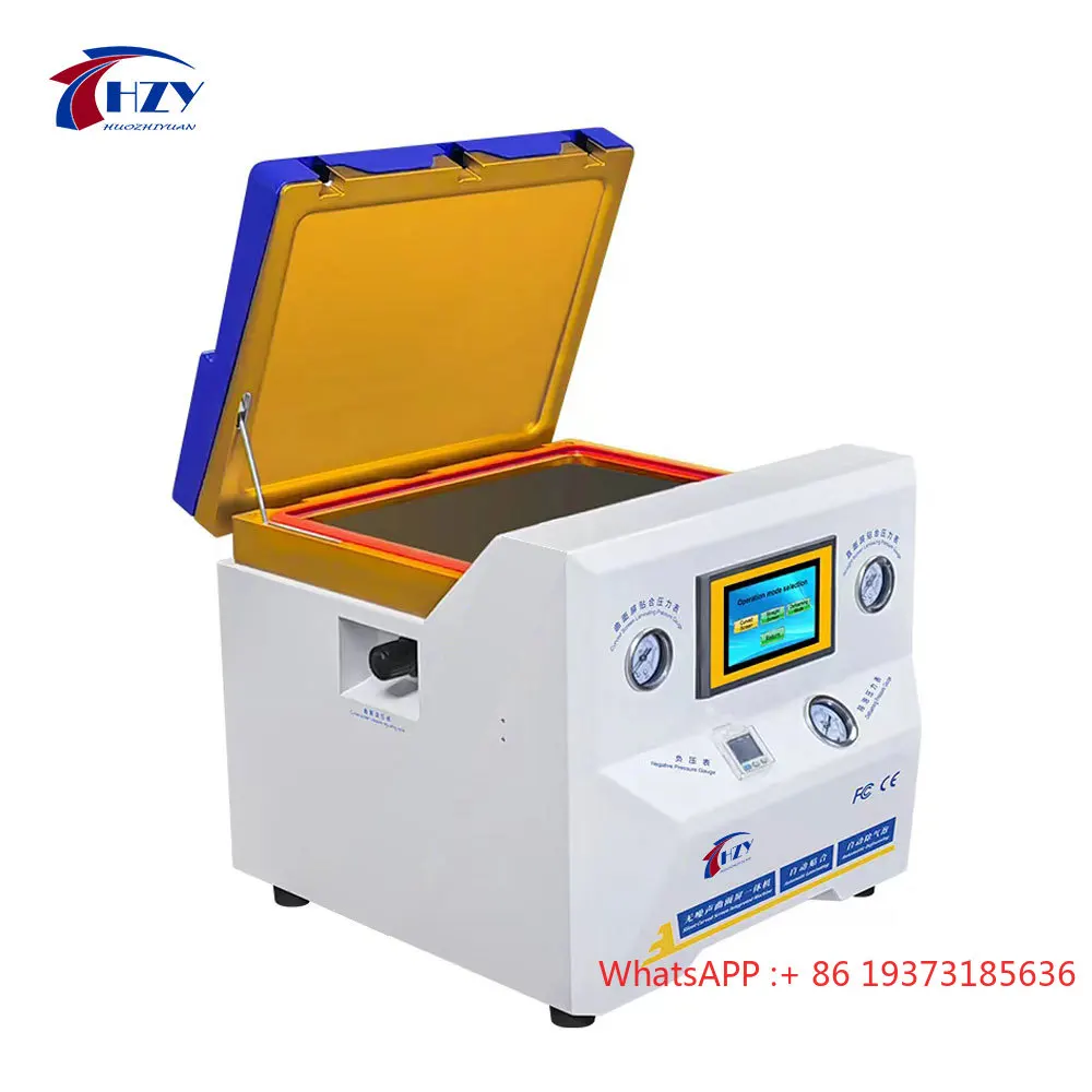 

HZY 9 Max OCA Automatic Vacuum Laminating Machine for Mobile Phone LCD Touch Screen Flat Panel Defoaming Laminating Machine