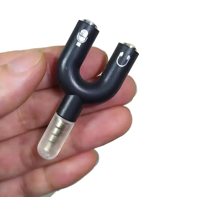 

Y Shape 3.5mm 1 Male to 2 Female Earphone Adapter Double Jack Plug Stereo Headphone Splitter For PC MP3 Player Share Music Metal