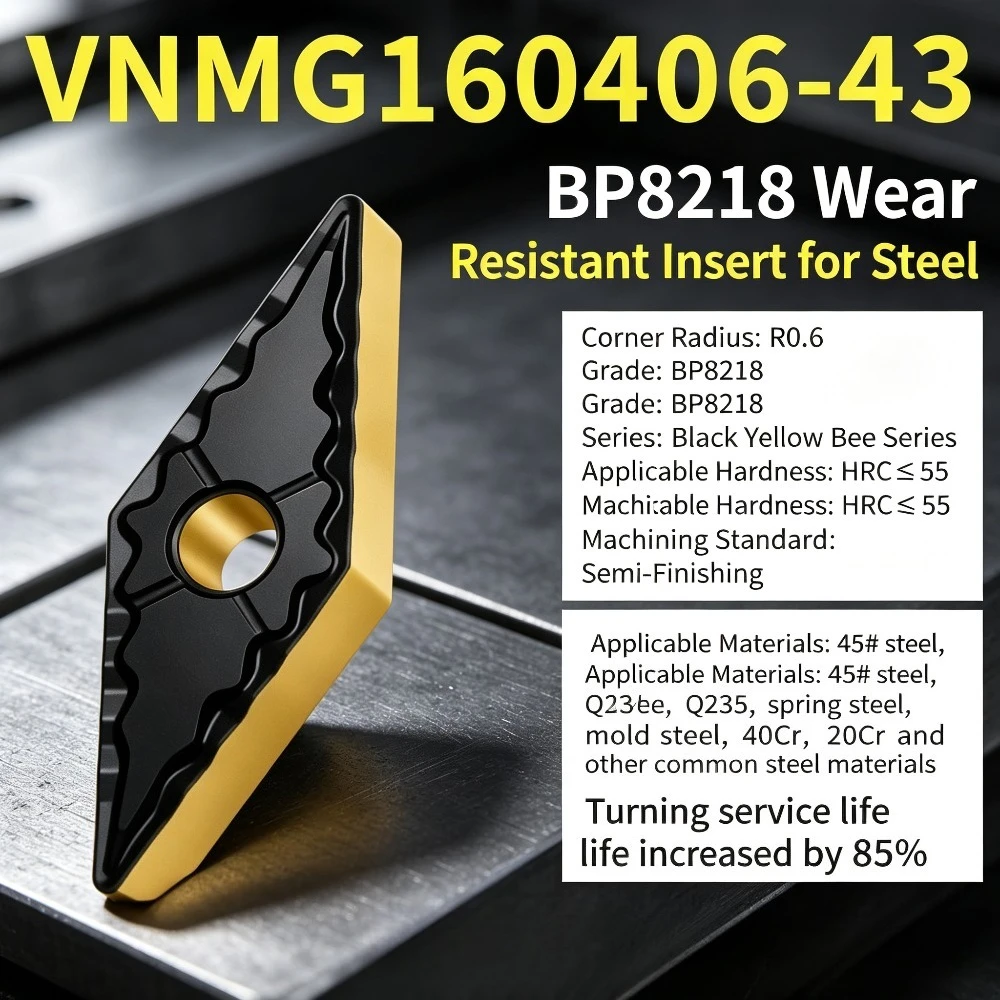 VNMG160404-43 VNMG160406-43 VNMG160408-43  VNMG160412-43 Inserts for Steel Parts Cutting Tool Turning Insert