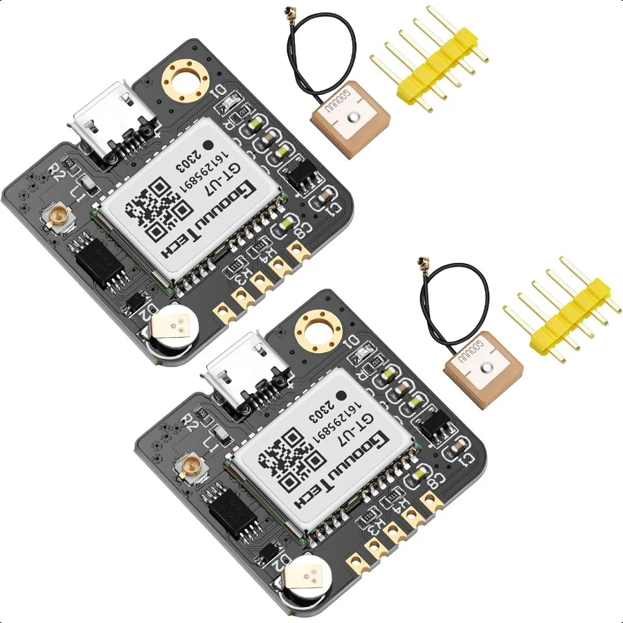 

MakerFocus 2 Pack GTU7 GPS Module Satellite Navigation Positioning GPS Receiver Drone Microcontroller Compatible with NEO6M 51