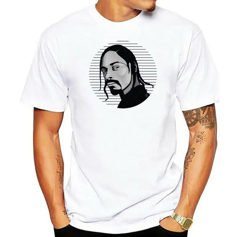 Summer Clothing Snoop Dogg Rap T Shirt Hiphop Vintage Hipster Camiseta Cotton Short Sleeve White T-shirt  Aesthetic Men