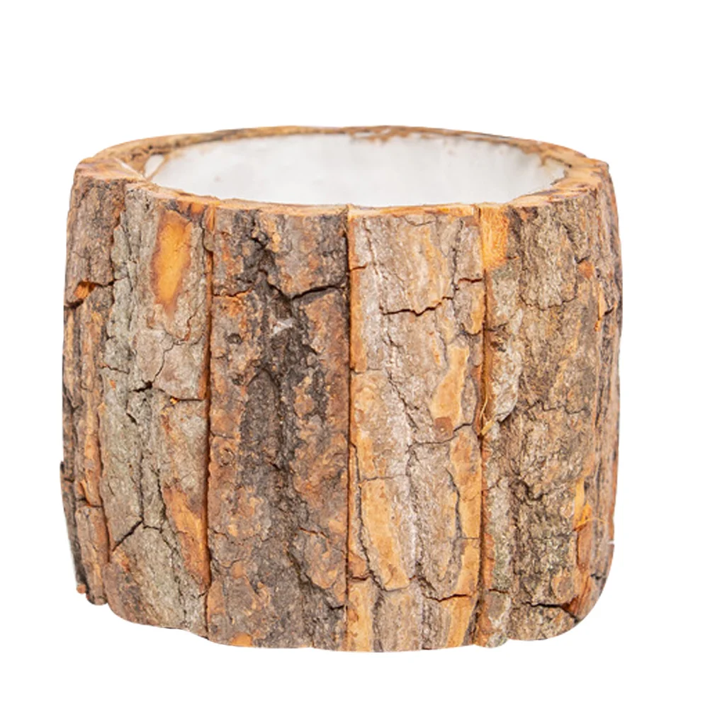 

1Pcs Creative Wood Candleholder Decorative Natural Candlestick Khaki Unique Design Home Office Party Festival Decoration