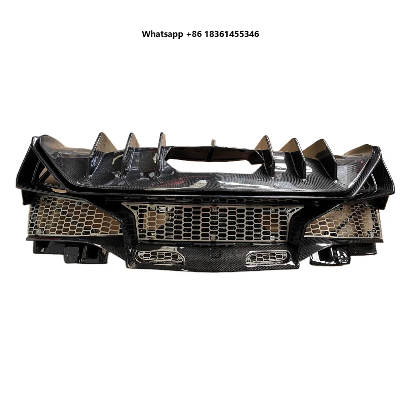 For Aventador LP700/LP720 Upgrade for LP750 SV Style Includes Screws New Condition Body Kit Rear Bumper Spoiler