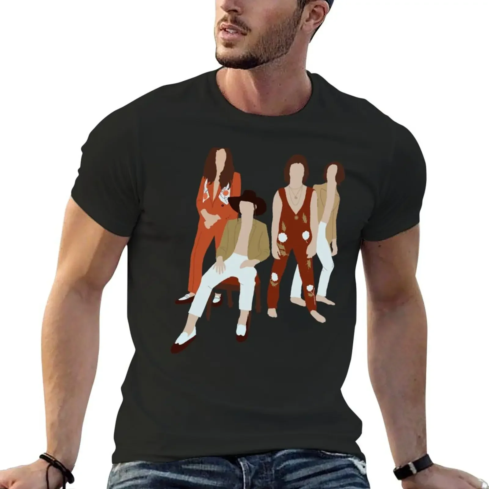 Greta Van Fleet T-Shirt vintage t shirts quick drying street wear tees mens graphic t-shirts anime